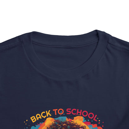 Back to School Boricua Girl Flow Toddler Short Sleeve Tee