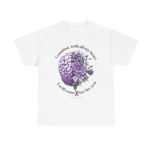 GRANDMA I Will Remember for You  Unisex Heavy Cotton Tee
