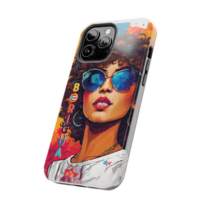 Boricua Girl Mosaico White Tough Phone Cases