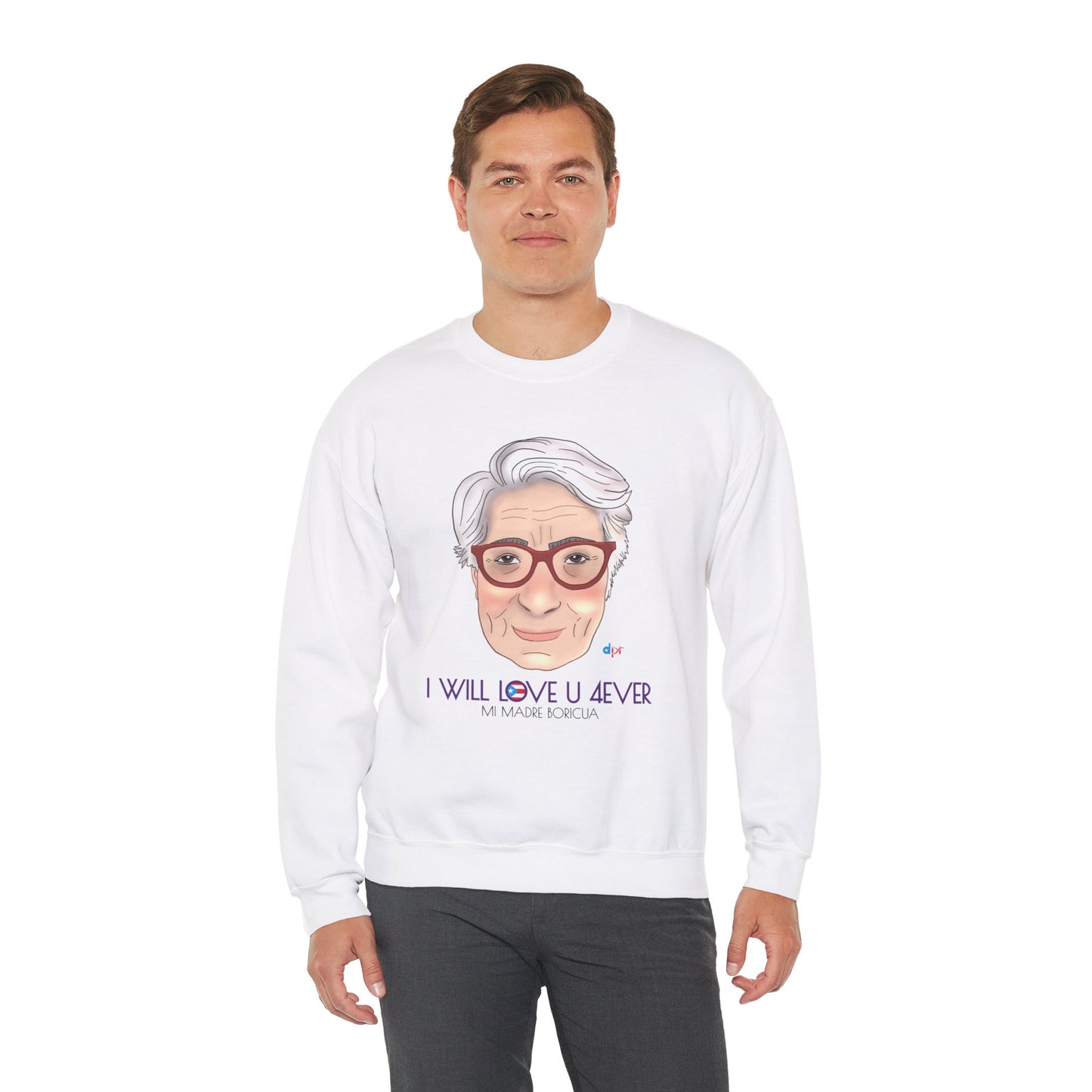 I Will Love You Forever Mamá Boricua Heavy Blend™ Crewneck Sweatshirt