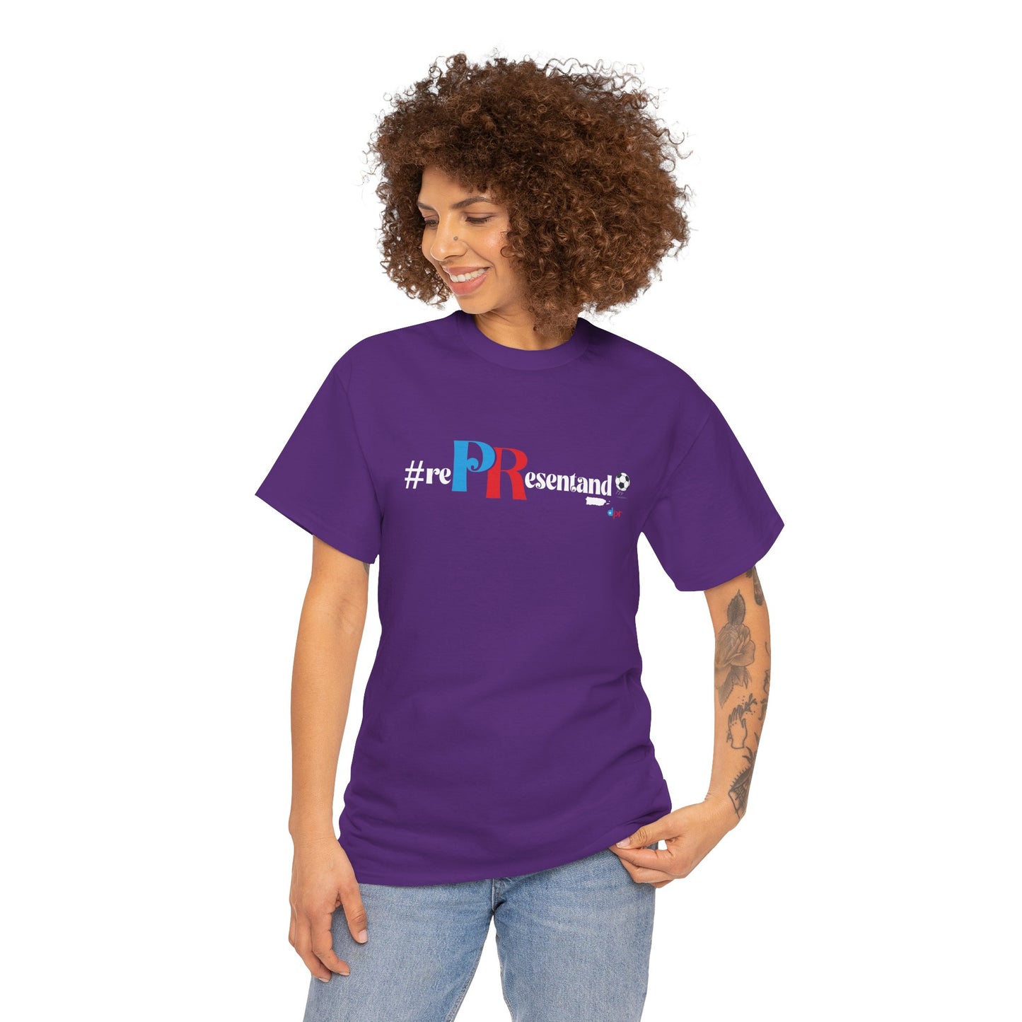 RePResentando Soccer Ball Unisex Heavy Cotton Tee