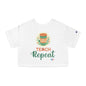 Coffee Teach Repeat - Back To School Boricua T Shirt Flowy Cropped Tee