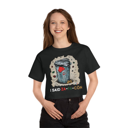 I Saids Zafacón Women's Flowy Cropped Tee