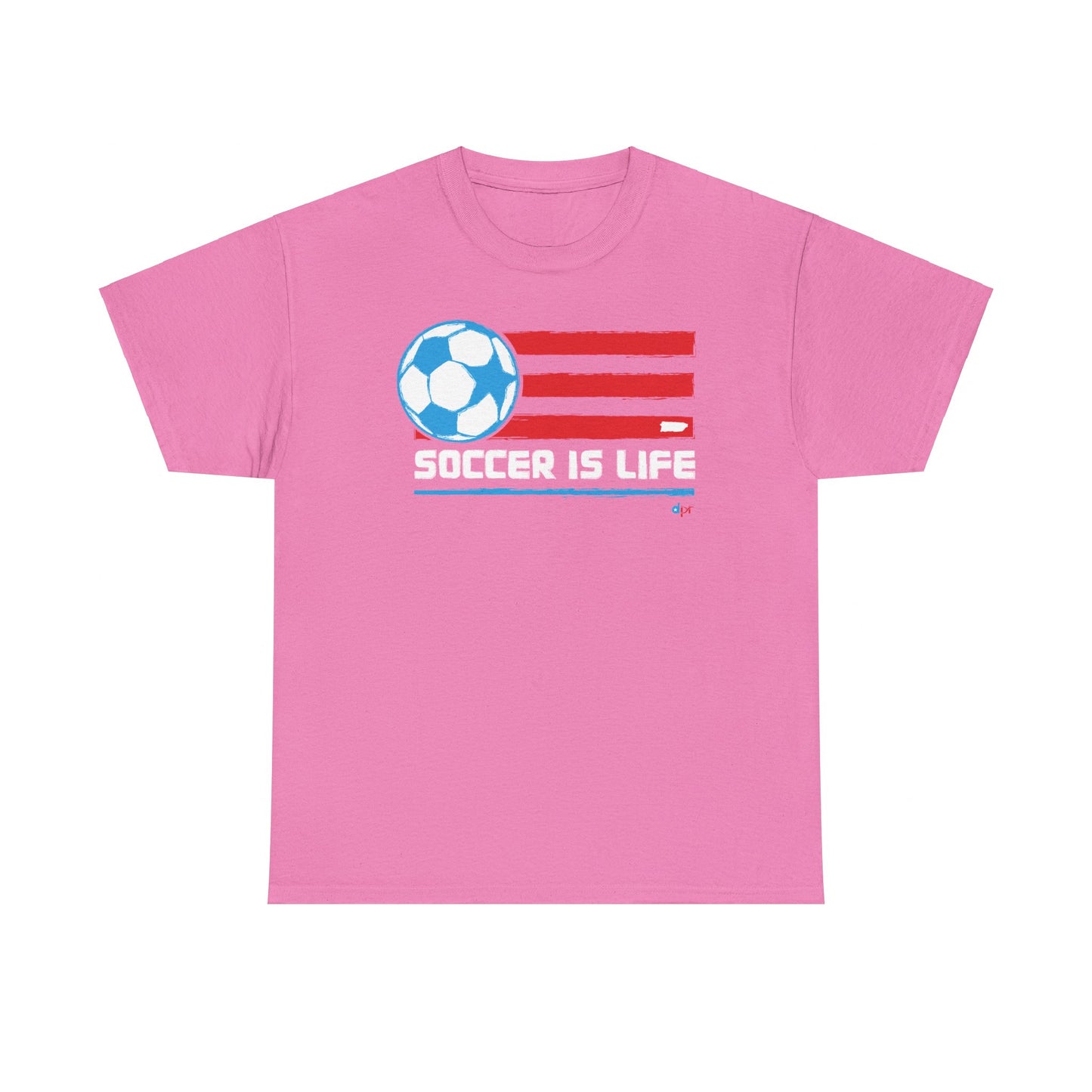 Soccer is Life Colors Unisex Heavy Cotton Tee