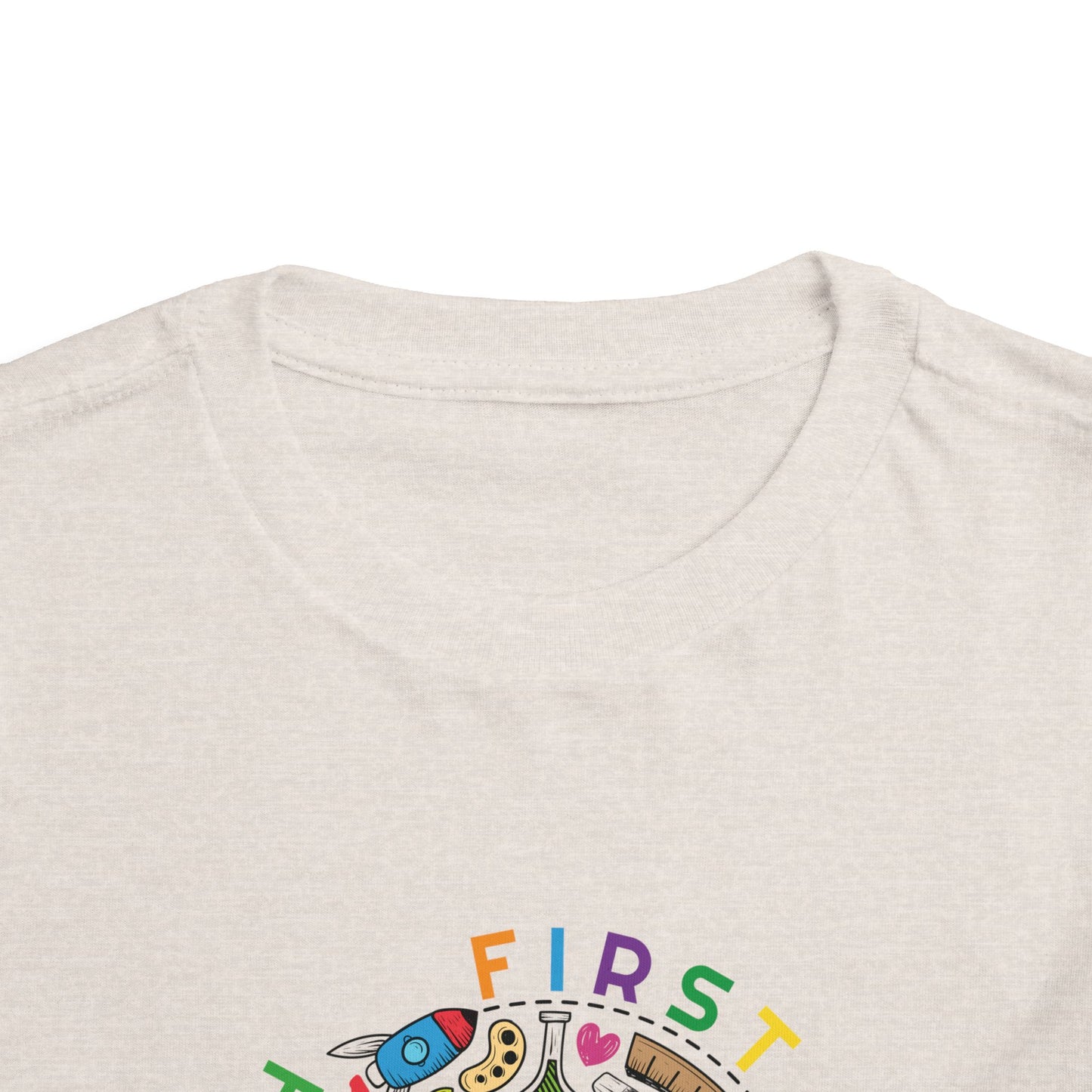 First Grade Here I Come - Back to School Boricua Toddler Short Sleeve Tee