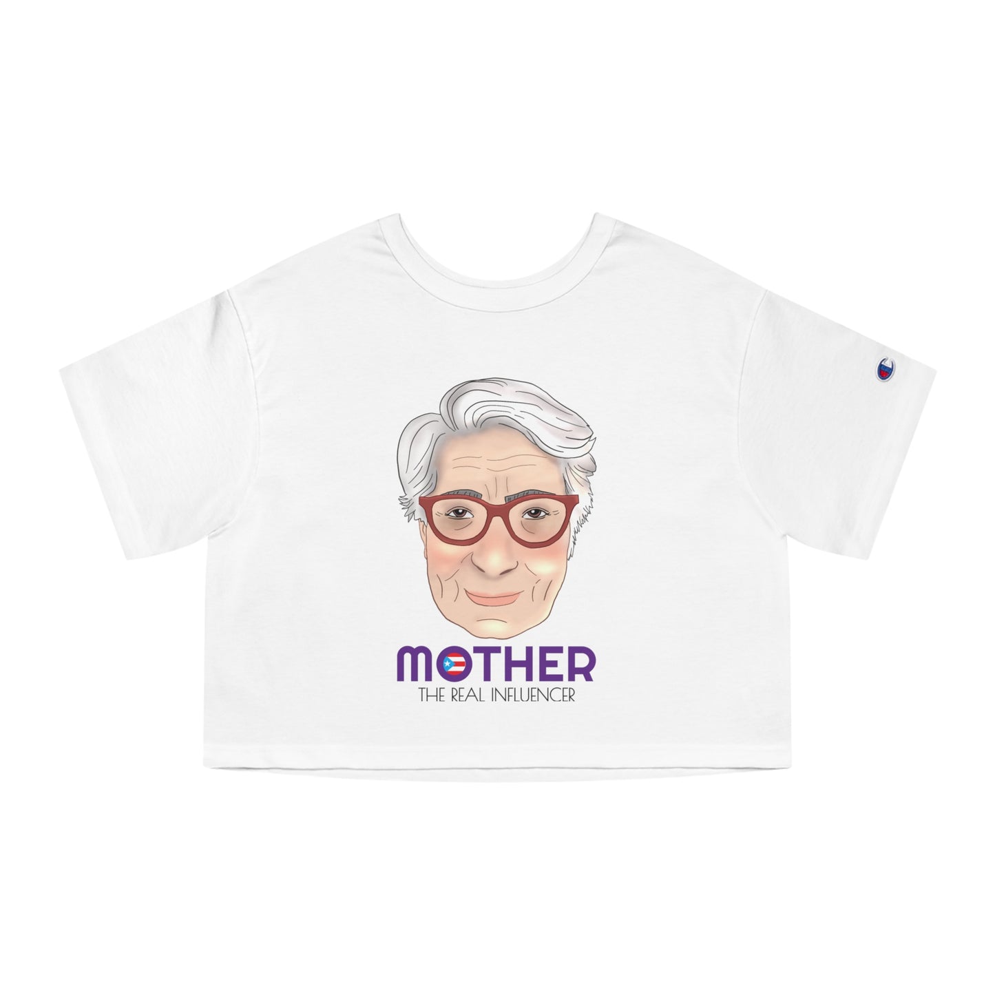 Mother The Real Influencer Women's Flowy Cropped Tee