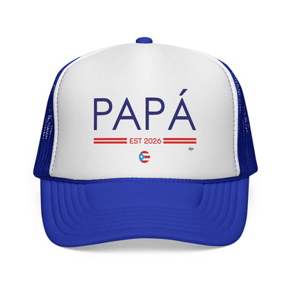 Copy of Papá Established 2026 Puerto Rican Pride Trucker Caps FREE SHIPPING
