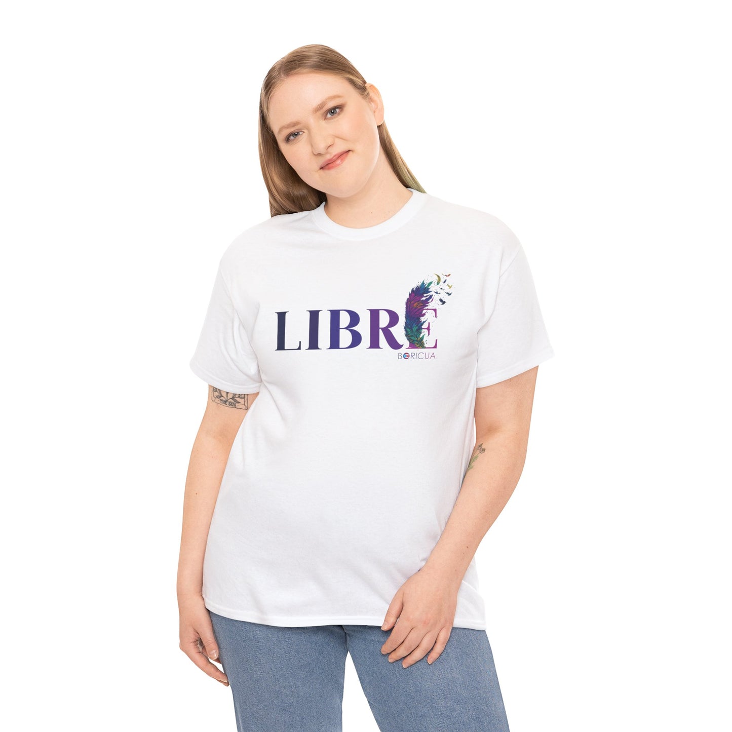 LIBRE BORICUA Unisex Heavy Cotton Tee
