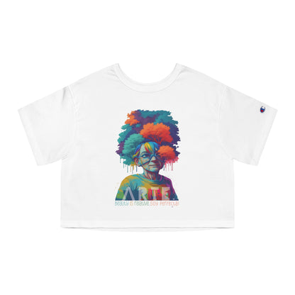 Soy Perfecta Borica Boricua  Flowy Cropped Tee