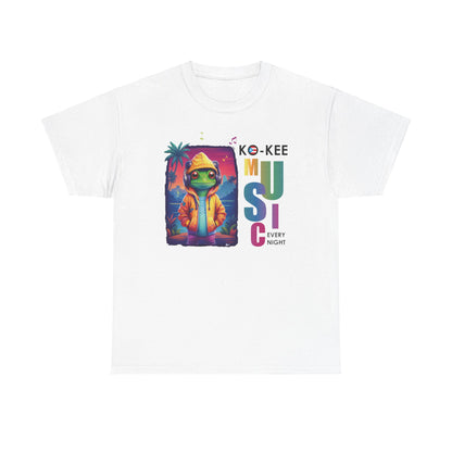 Coqui I Play Music Every Night  Unisex Heavy Cotton Tee