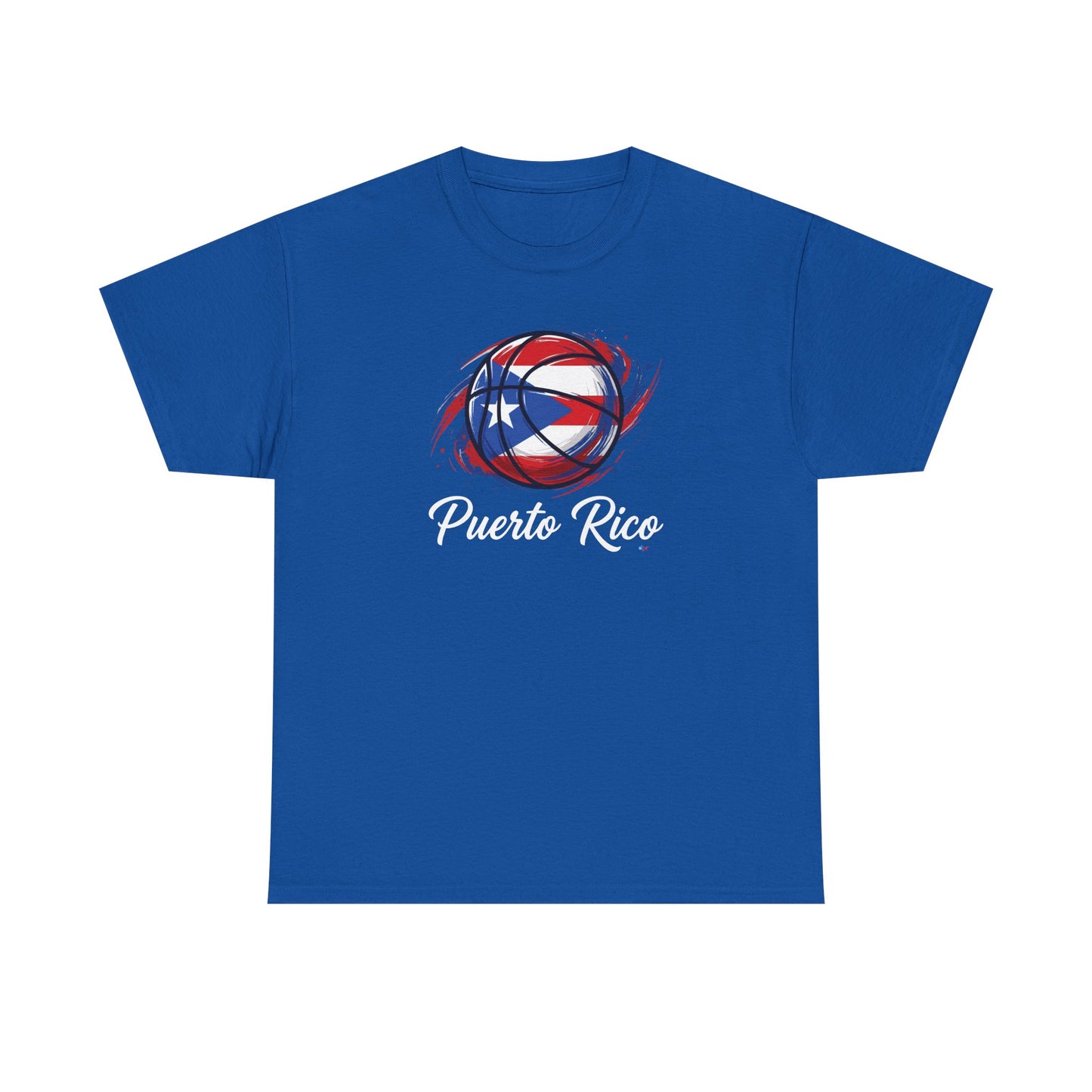 Puerto Rico Basketball Flag 2 | Unisex Heavy Cotton T-Shirt