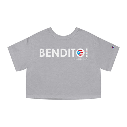 BENDITO BORICUA Flowy Cropped Tee