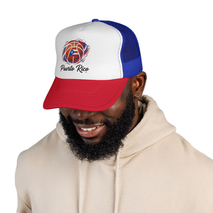 Puerto Rico Basketball Flag Trucker Caps FREE SHIPPING