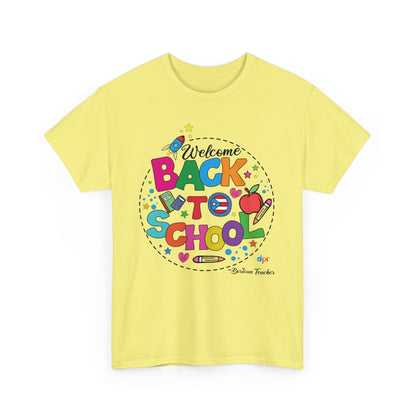 Welcome Back to School Boricua Teacher Heavy Cotton Tee