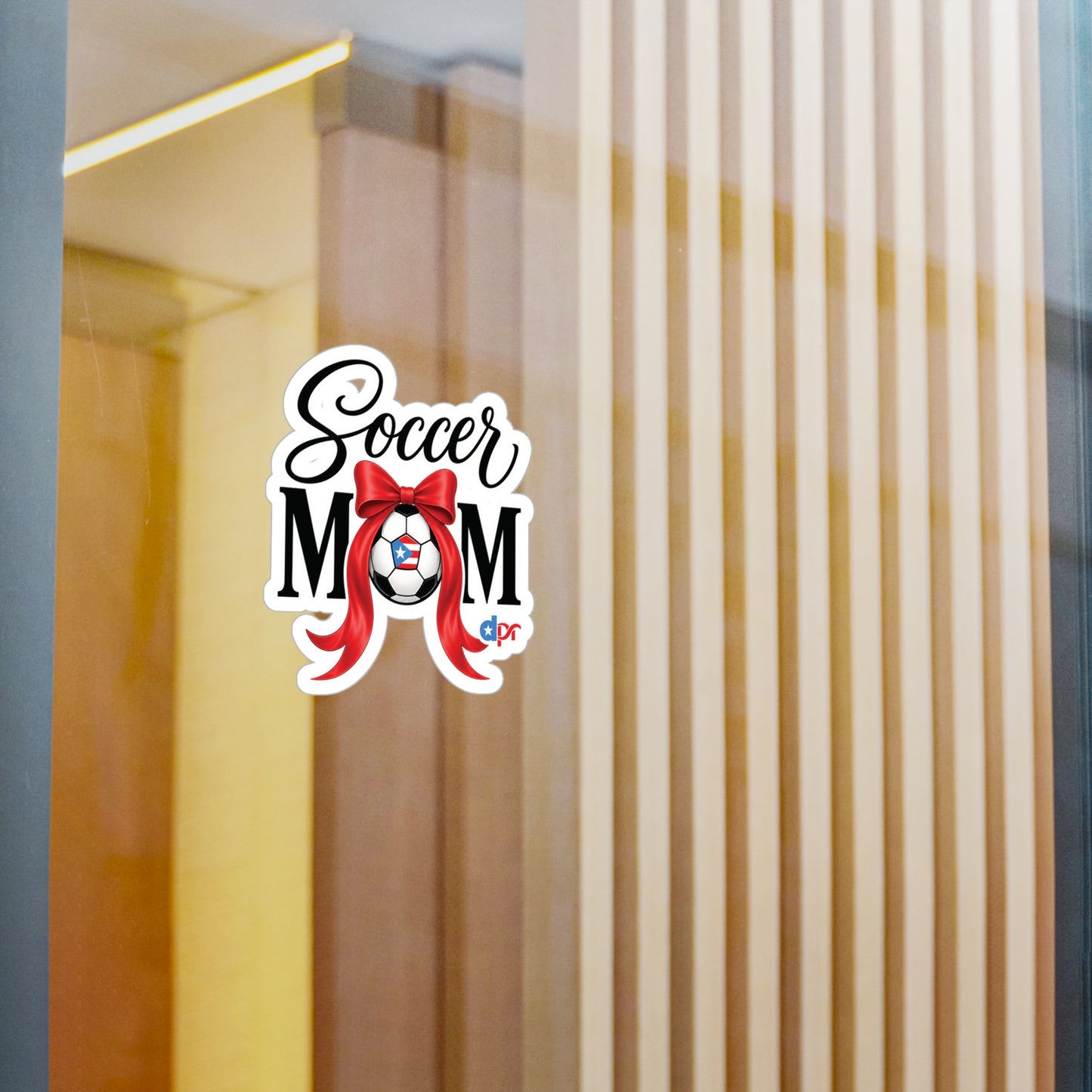 Soccer Mom Boricua Waterproof Kiss-Cut Vinyl Decals