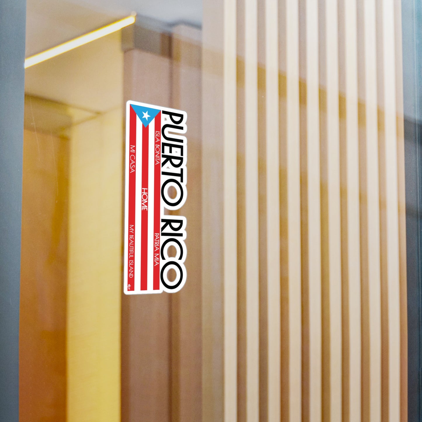 Puerto Rico HOME Waterproof Kiss-Cut Vinyl Decals