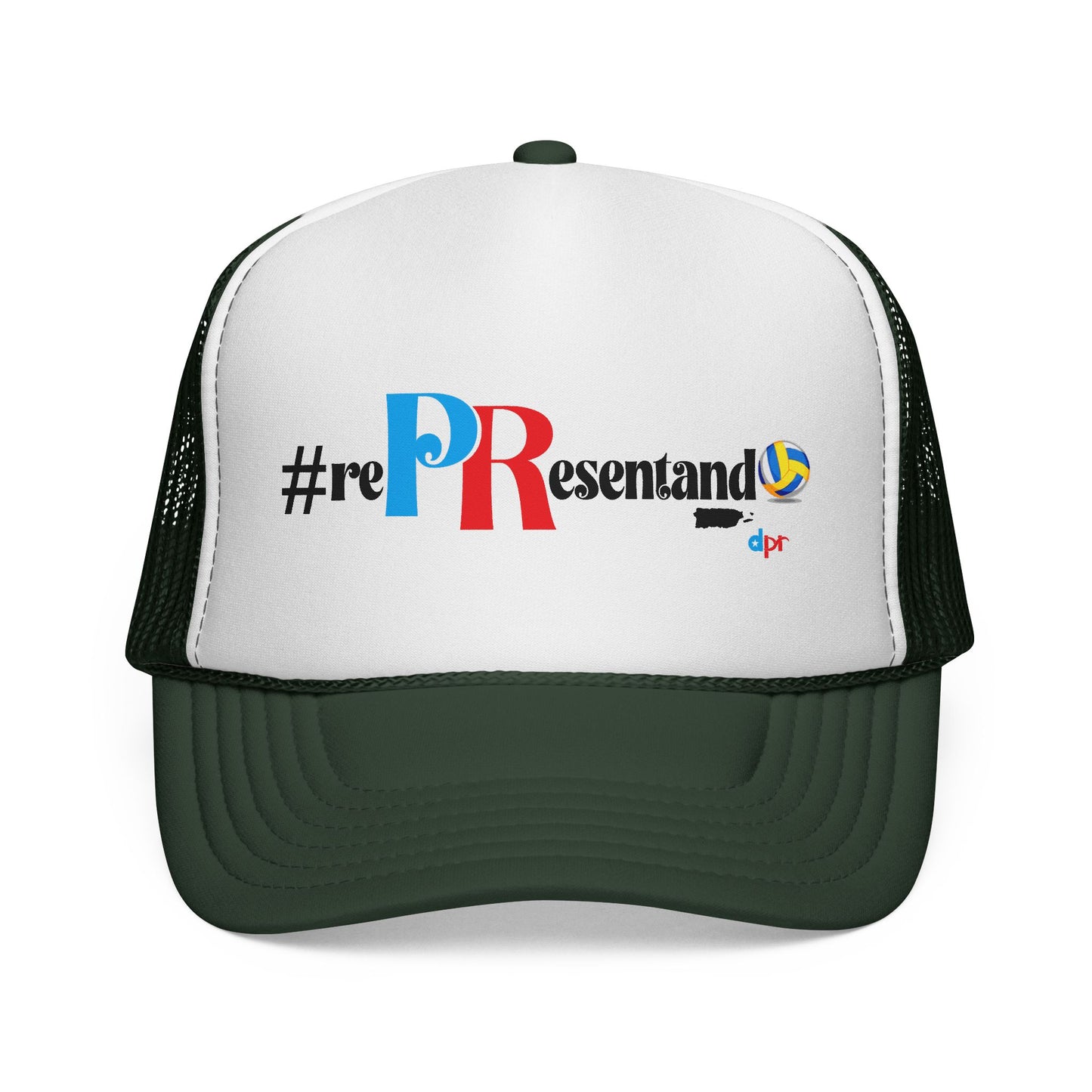 RePResentando Volleyball Puerto Rican Pride Trucker Caps FREE SHIPPING