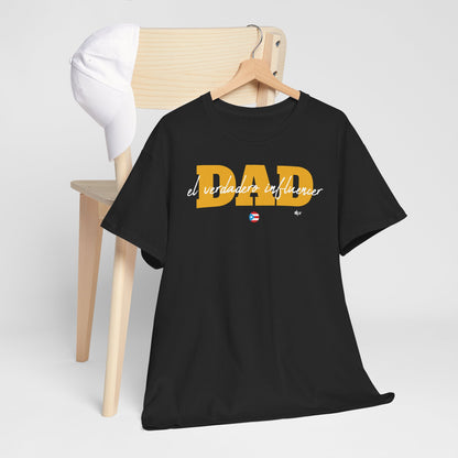 Dad El Verdadero Influencer Yellow Unisex Heavy Cotton Tee