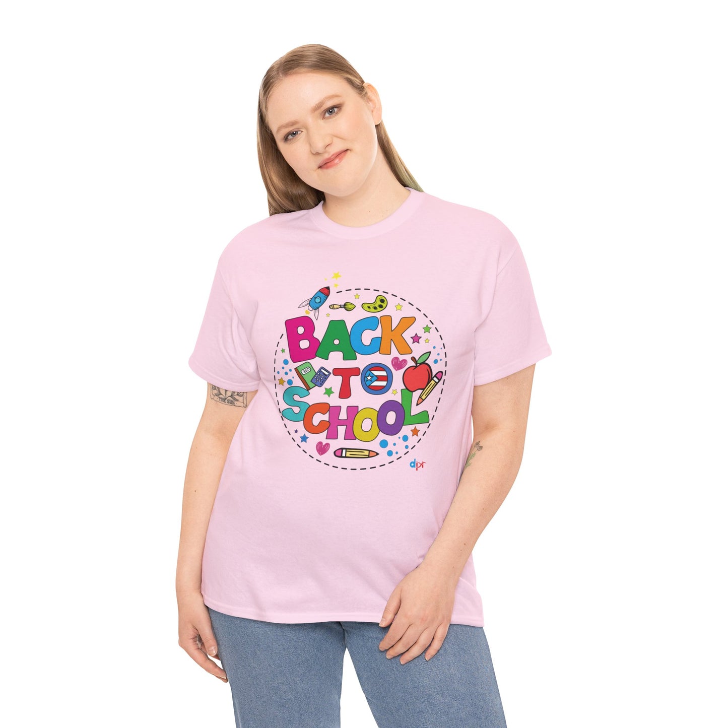 Back to School Boricua Student Heavy Cotton Tee