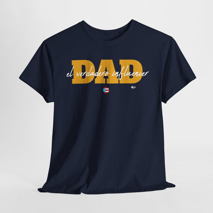 Dad El Verdadero Influencer Yellow Unisex Heavy Cotton Tee