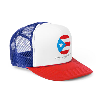Always in my Heart Puerto Rican Pride Trucker Caps FREE SHIPPING