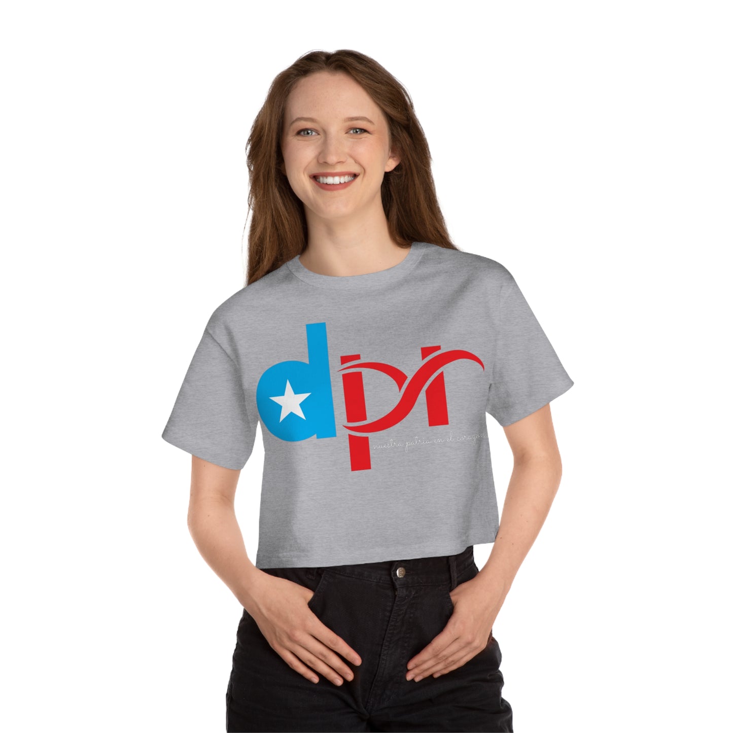 Dpr Nuestra Patria en el corazón Flowy Cropped Tee