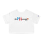 Puerto Rico Basketball Cropped Tee | RePResentando™ Women's Flowy Crop Top | Boricua Basketball Shirt