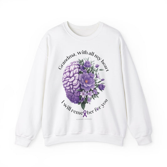 GRANDMA I Will Remember for You Heavy Blend™ Crewneck Sweaters