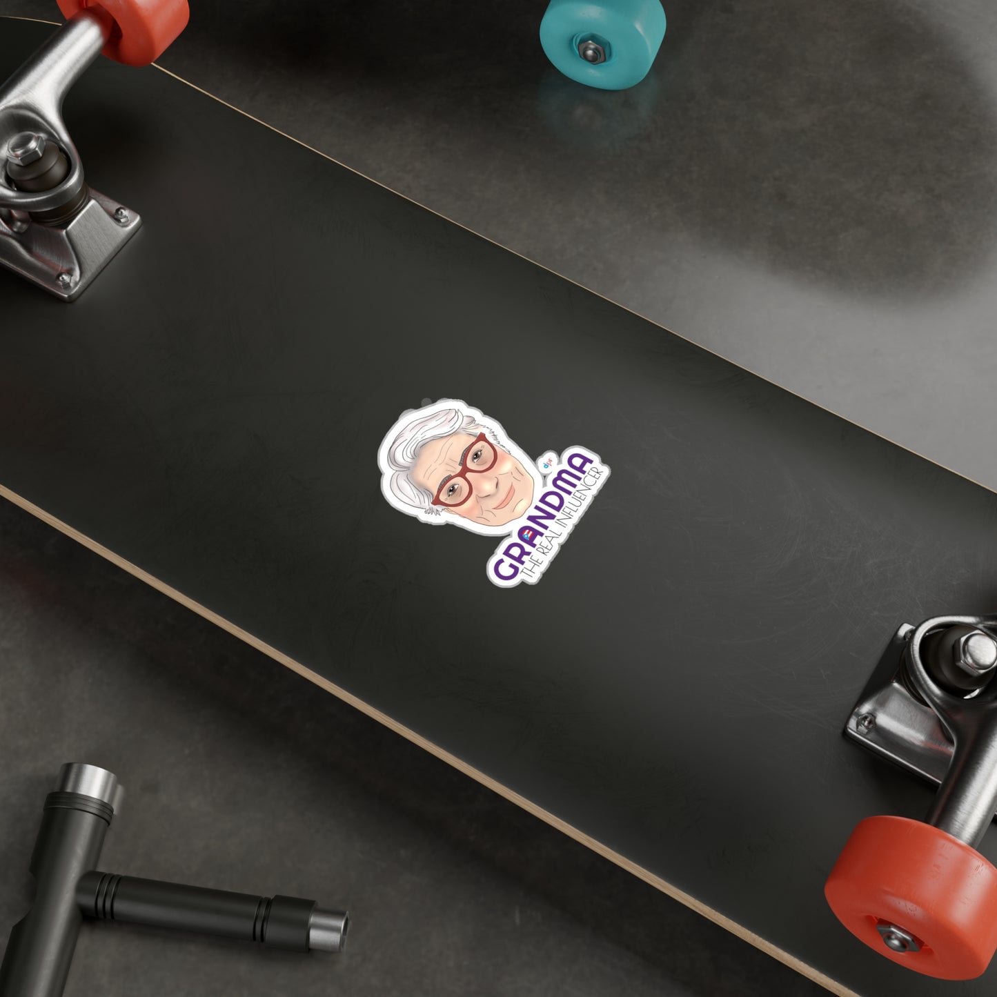 Grandma The Real Influencer Kiss-Cut Vinyl Decals
