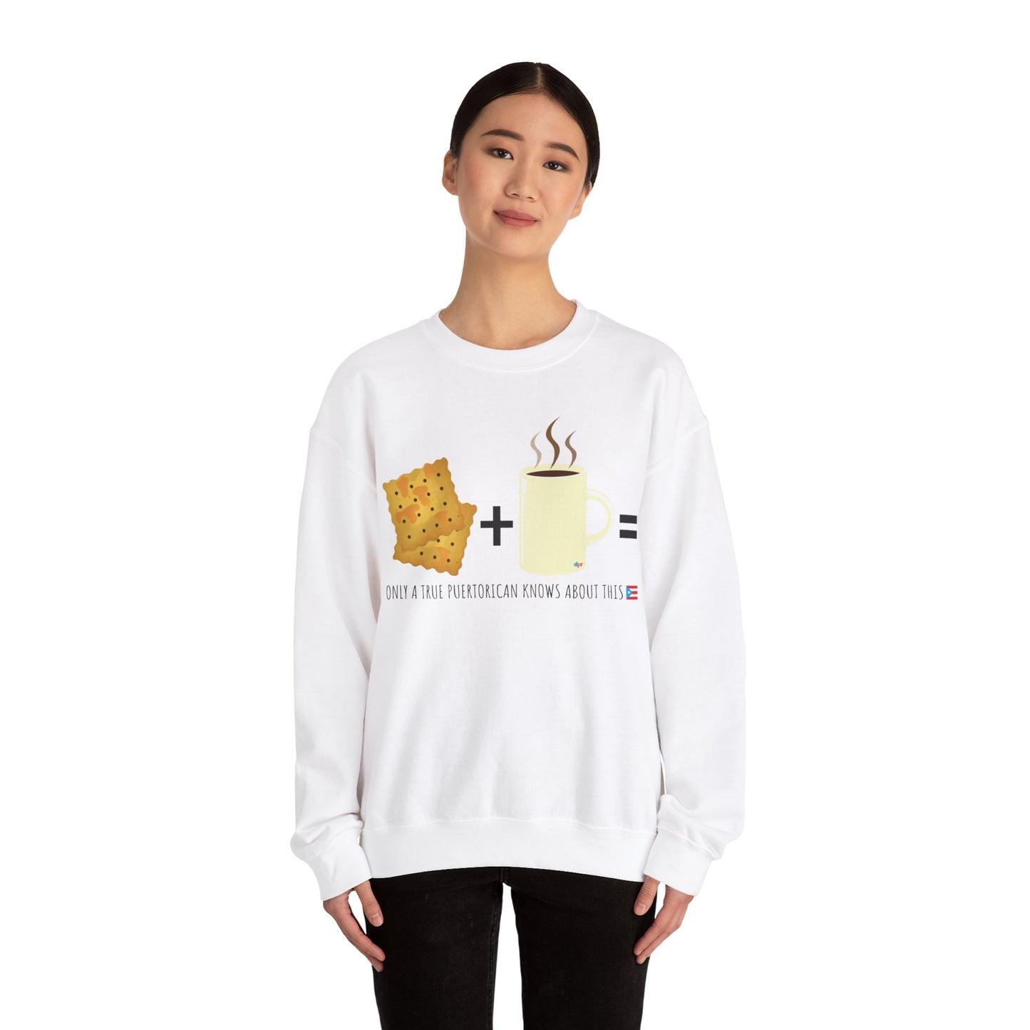 Crackers & Coffee True Puertorican Unisex Heavy Blend™ Crewneck Sweaters