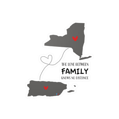 Love in the distance New York Waterproof Kiss-Cut Vinyl Decals