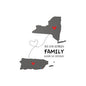 Love in the distance New York Waterproof Kiss-Cut Vinyl Decals