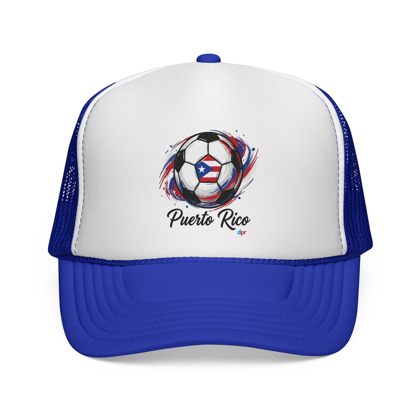 Puerto Rico Soccer Ball Flag Trucker Caps FREE SHIPPING