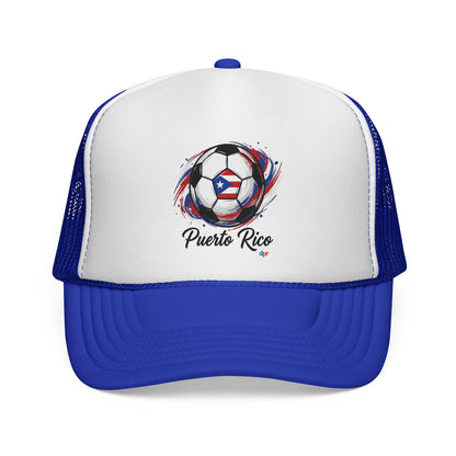 Puerto Rico Soccer Ball Flag Trucker Caps FREE SHIPPING