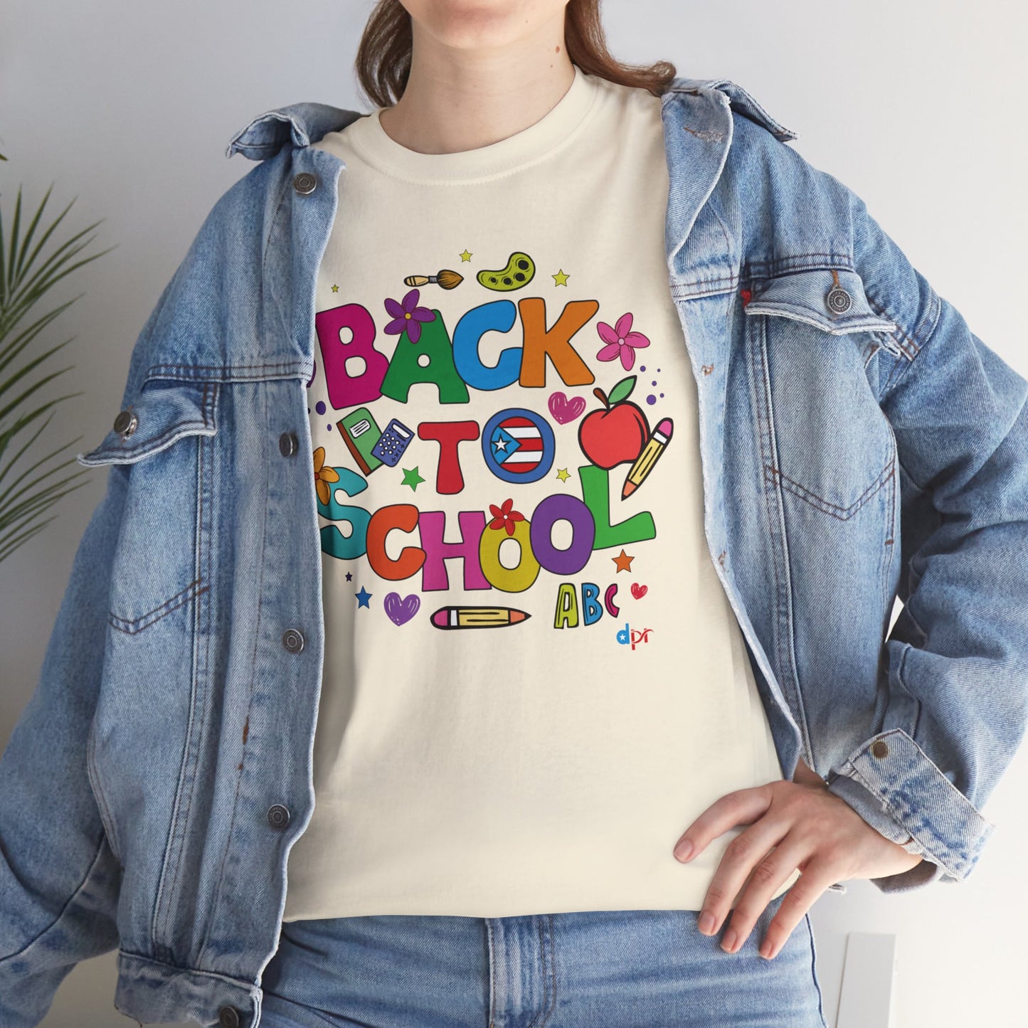 Back to School Boricua Teacher Heavy Cotton Tee