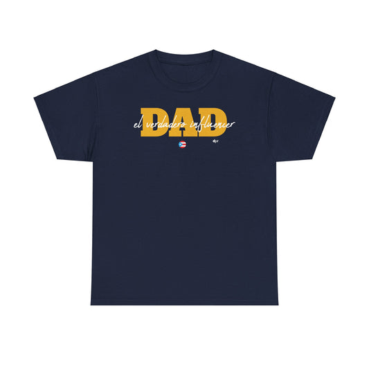 Dad El Verdadero Influencer Yellow Unisex Heavy Cotton Tee