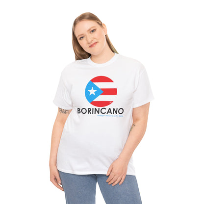BORINCANO BANDERA Unisex Heavy Cotton Tee