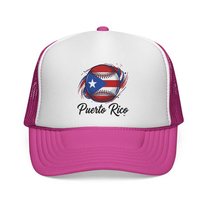 Puerto Rico Baseball Flag Trucker Caps FREE SHIPPING