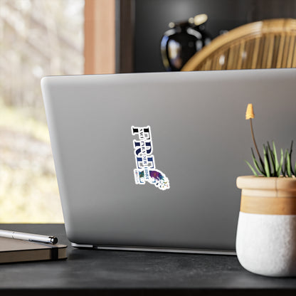 Free Nací para ser Libre BLUE Waterproof Kiss-Cut Vinyl Decals