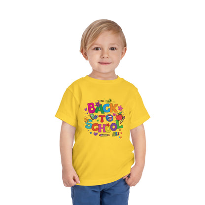 Back To School Boricua Girl Toddler Short Sleeve Tee