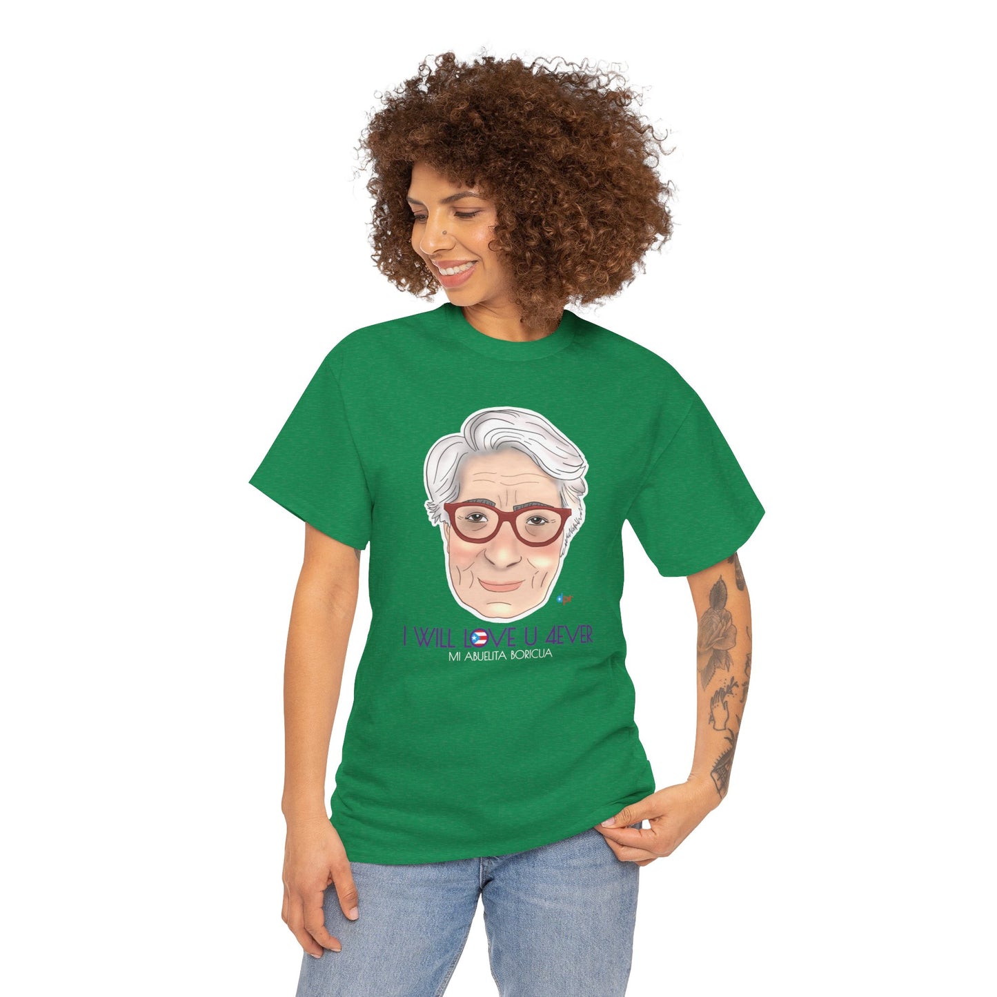 I Will Love You Forever Abuelita Boricua Heavy Cotton Tee