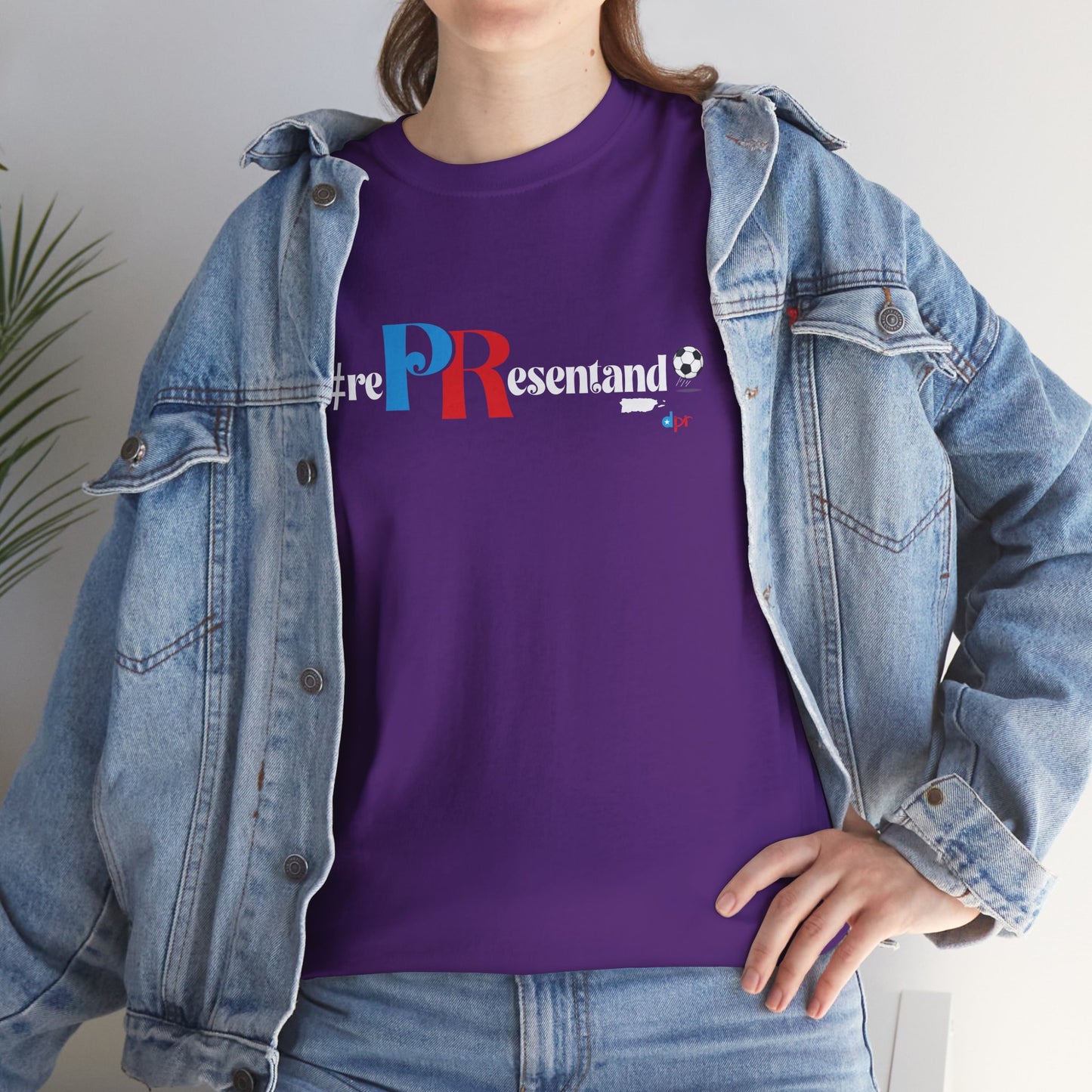 RePResentando Soccer Ball Unisex Heavy Cotton Tee