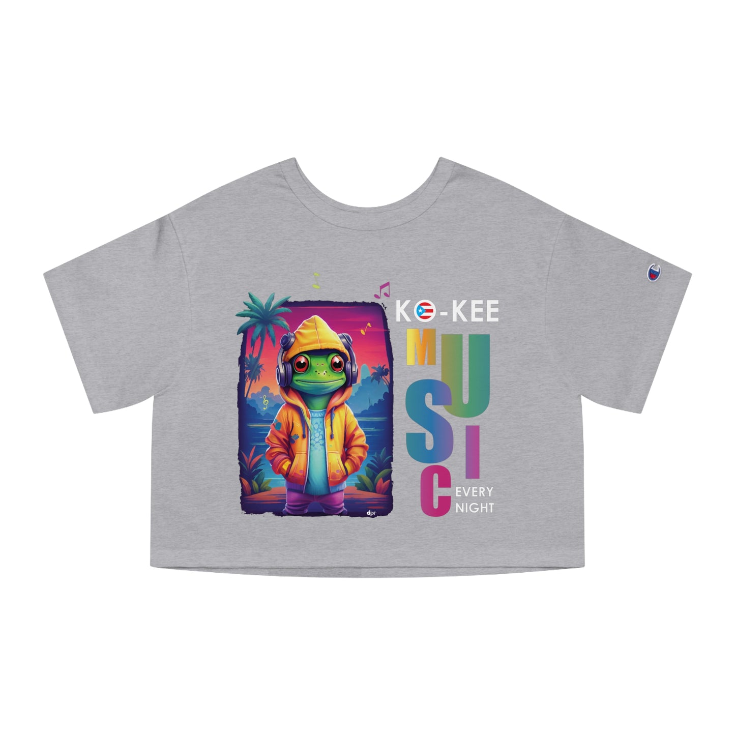 Coqui I Play Music Every Night Flowy Cropped Tee