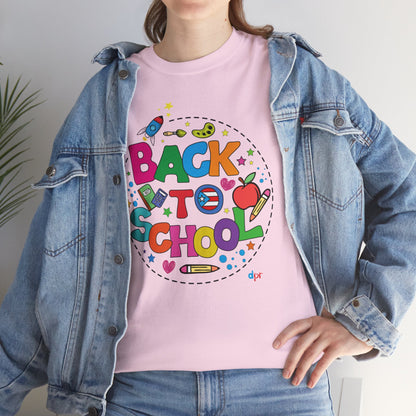 Back to School Boricua Student Heavy Cotton Tee