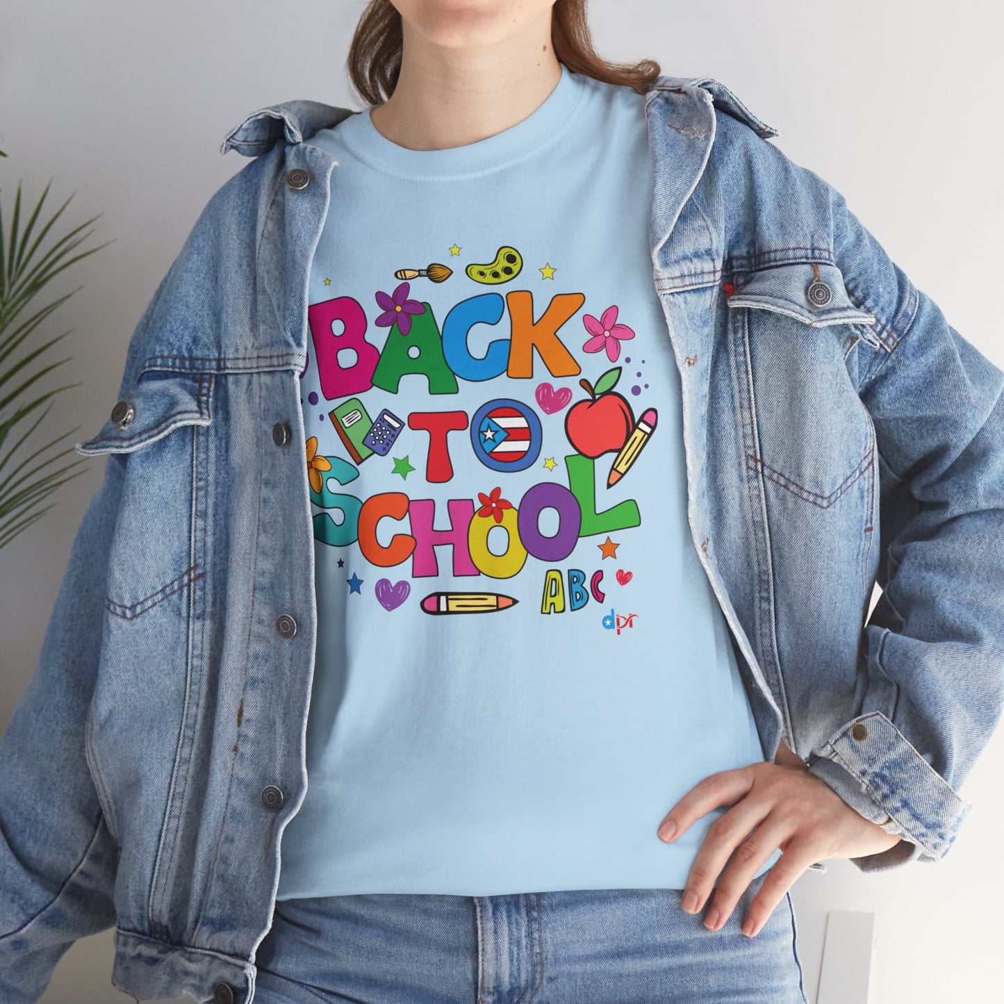 Back to School Boricua Teacher Heavy Cotton Tee