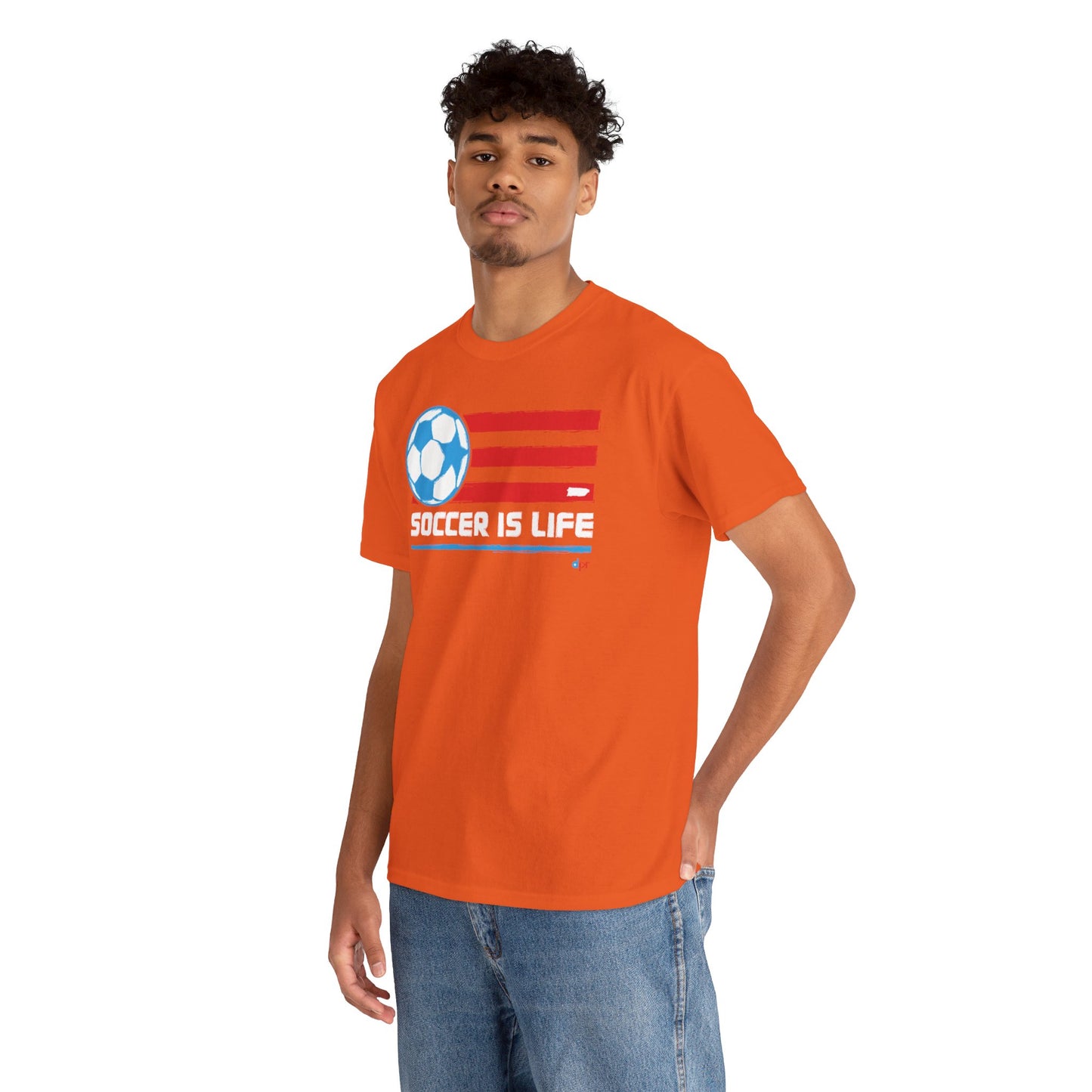 Soccer is Life Colors Unisex Heavy Cotton Tee