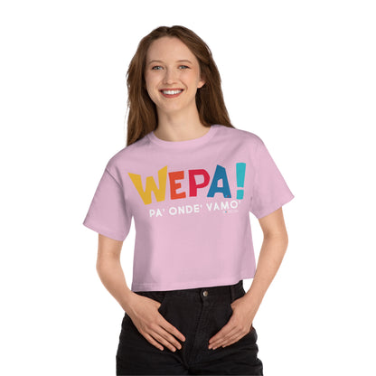 Wepa Boricua Flowy Cropped Tee