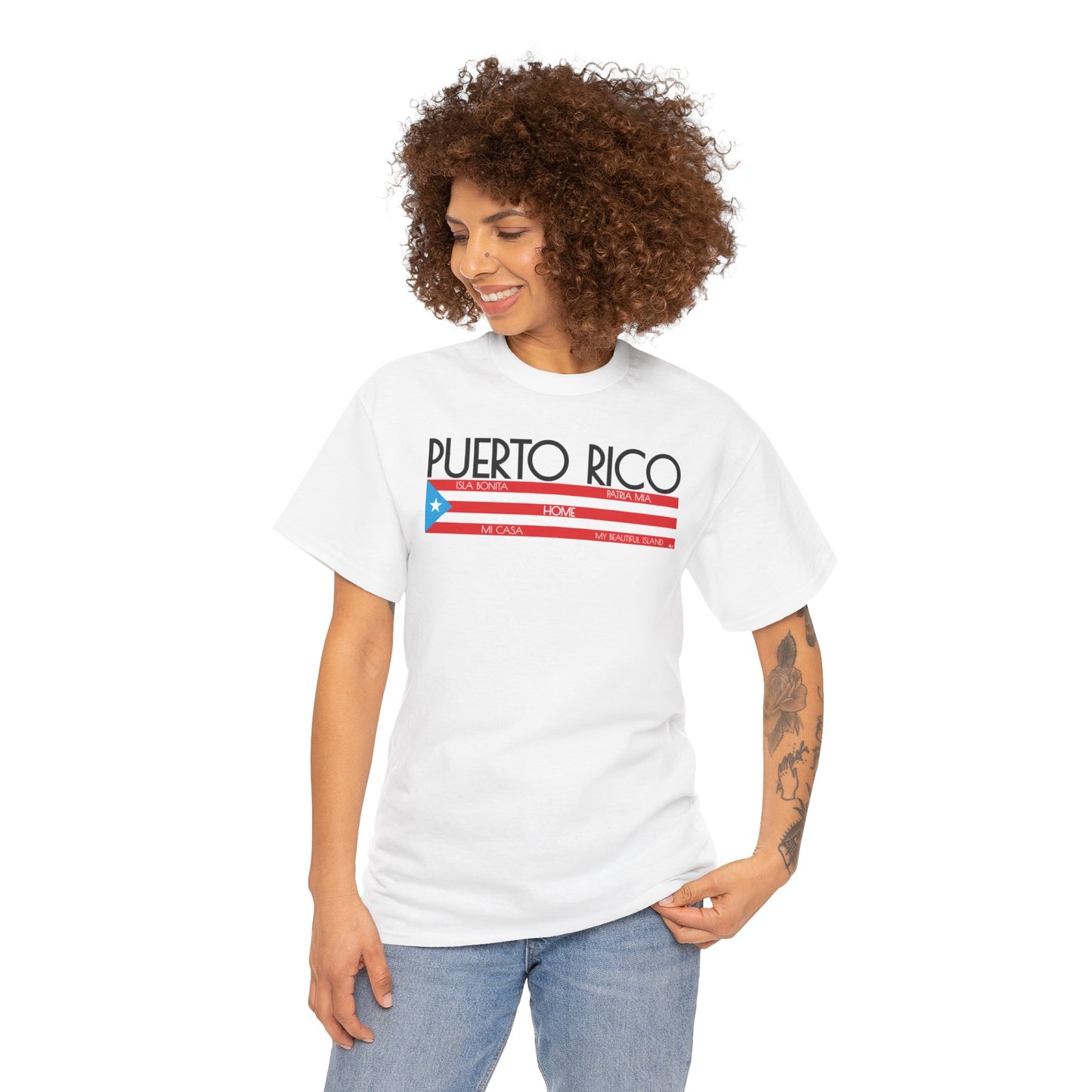 Puerto Rico HOME Unisex Heavy Cotton Tee