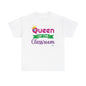 Queen of the Classroom - Back to School Boricua Teacher Heavy Cotton Tee