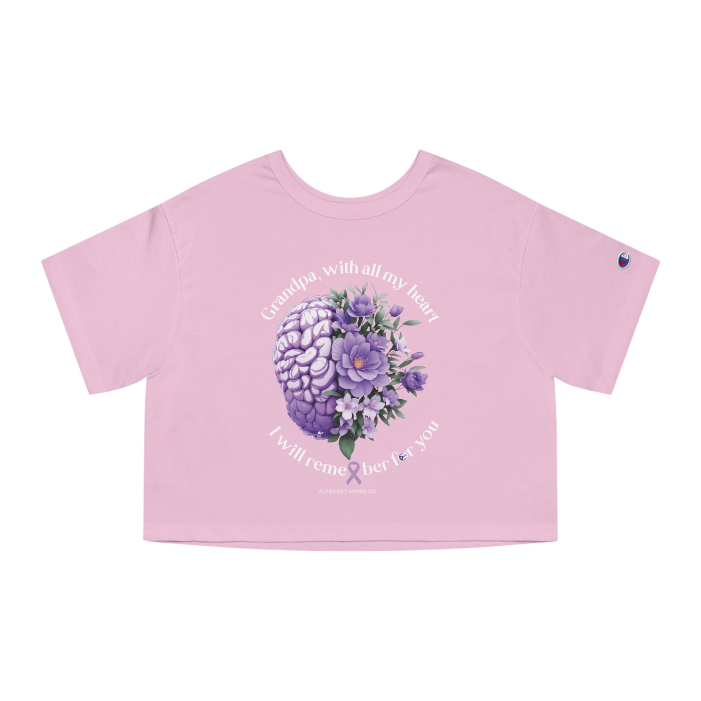 GRANDPA I Will Remember for You  Flowy Cropped Tee